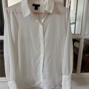 White Button-Up Blouse